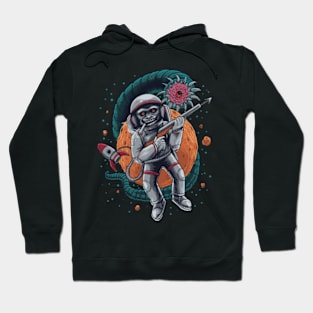 Simian Sentinel: The Battle of the brave monkey in the Void Hoodie